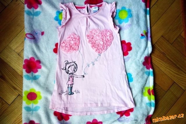 tričko, tunika 122 - pouze 1x nošené