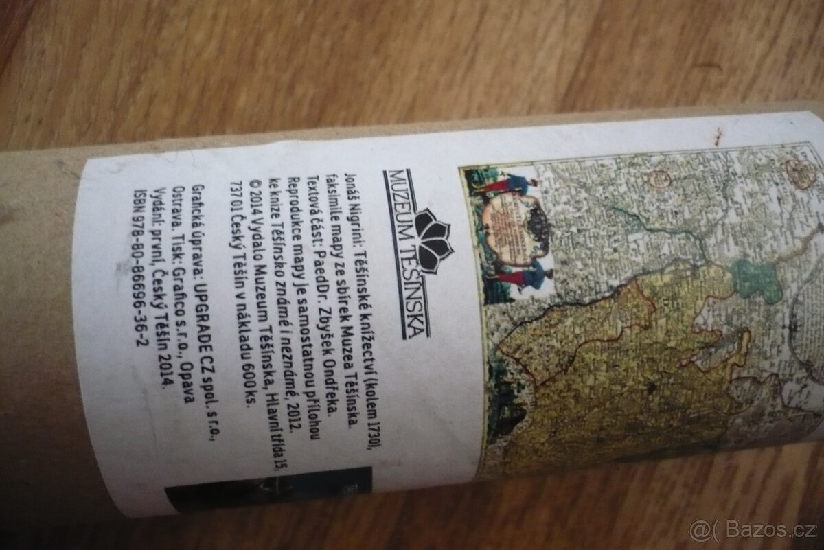 Mapa Těšínské knížectví