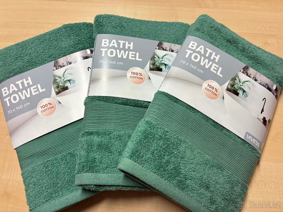 NOVÉ osušky 3 + 3 ks + 4 ručníky