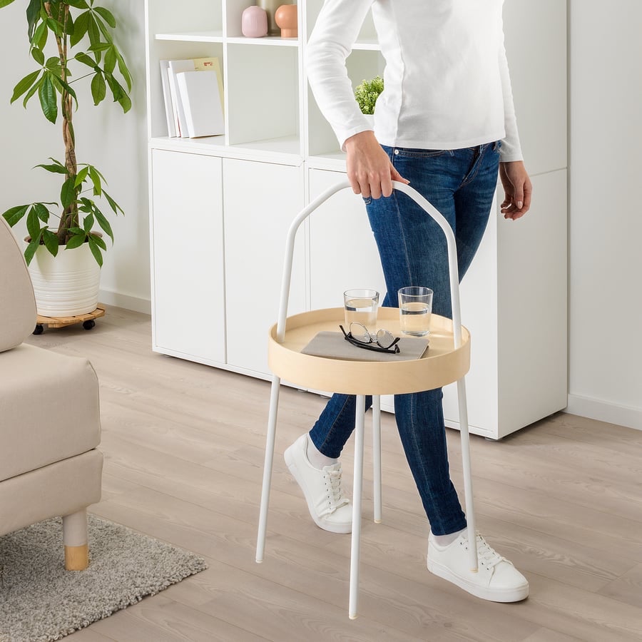 Odkládací stolek Ikea BURVIK, bílá, 38 cm