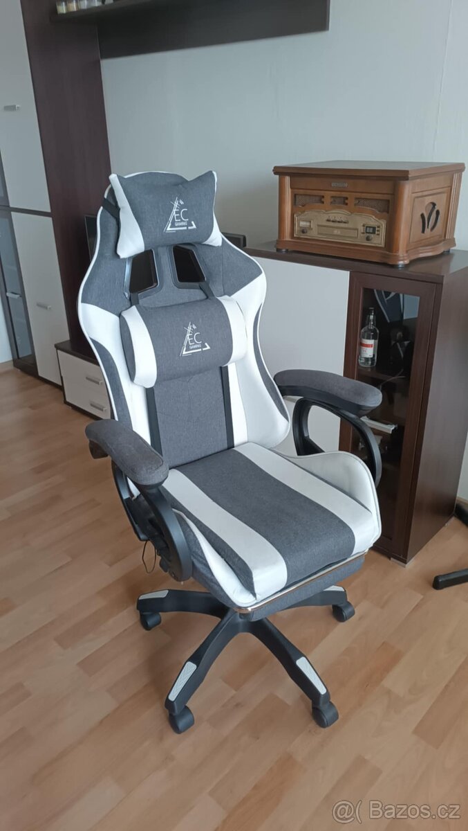 Herní židle Level UP s elektrickým masážním polštářkem