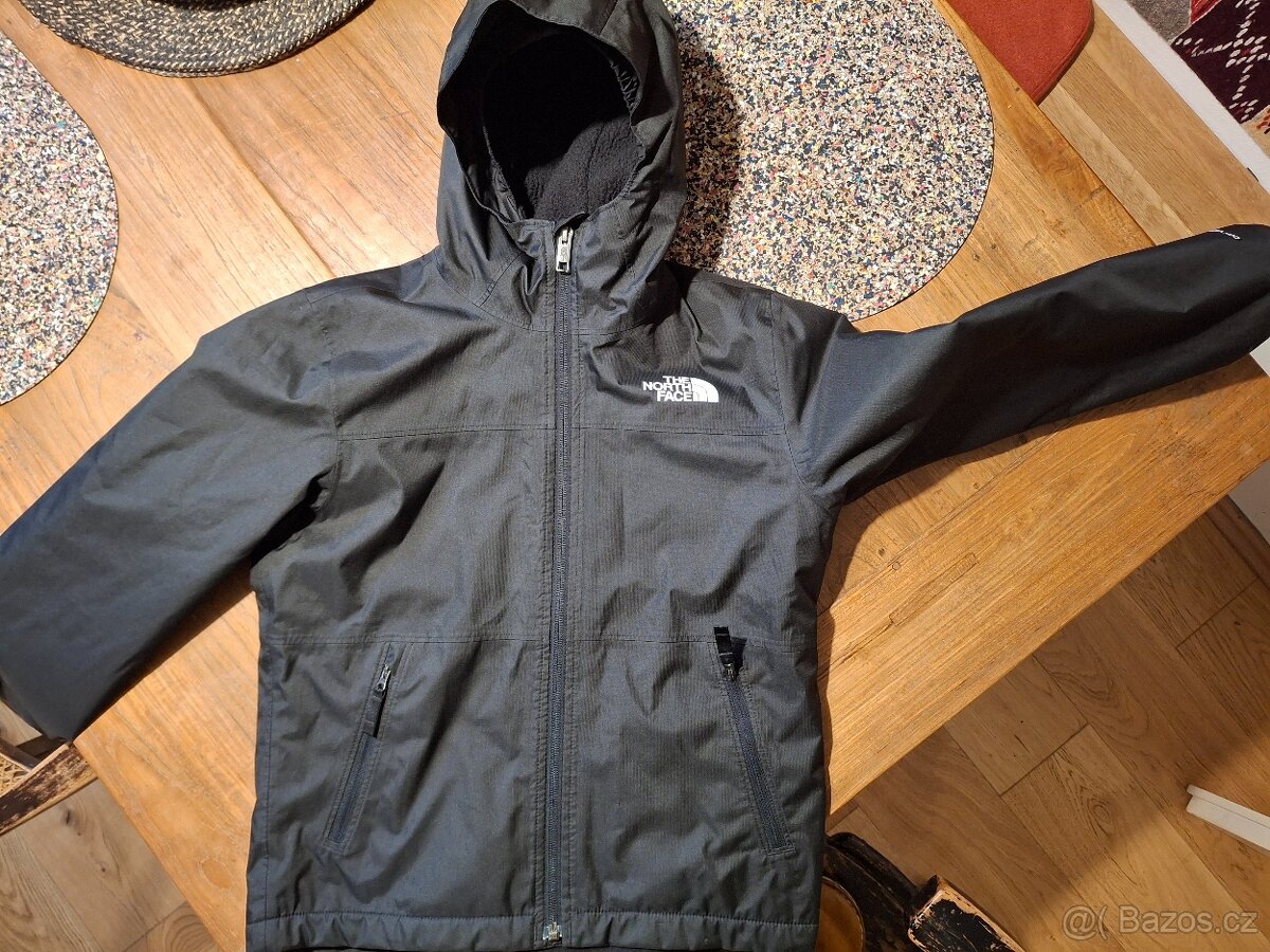 NORTH FACE cerna nepromokava bunda s kapuci