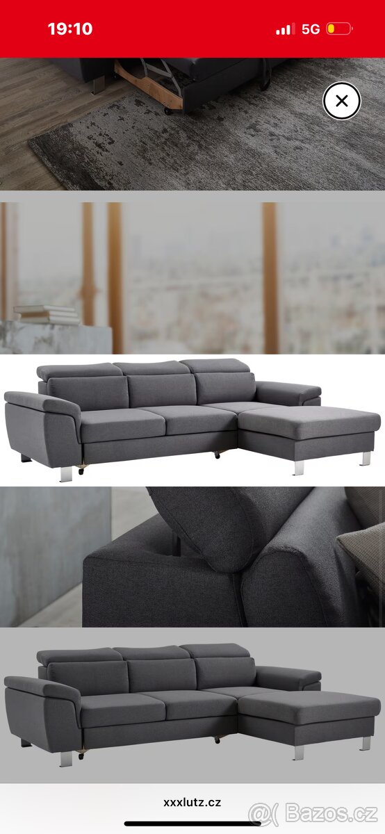 Sedací rozkládací souprava