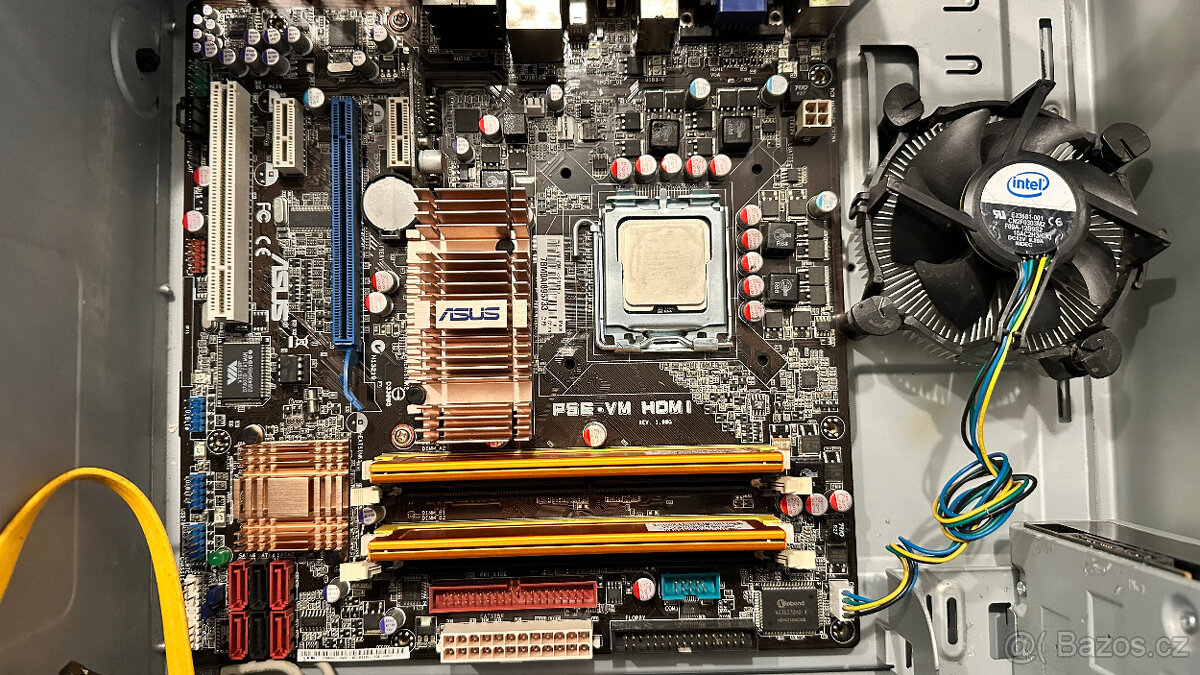 ASUS P5E-VM + mod BIOS pro Xeon X5460 + DDR2 RAM