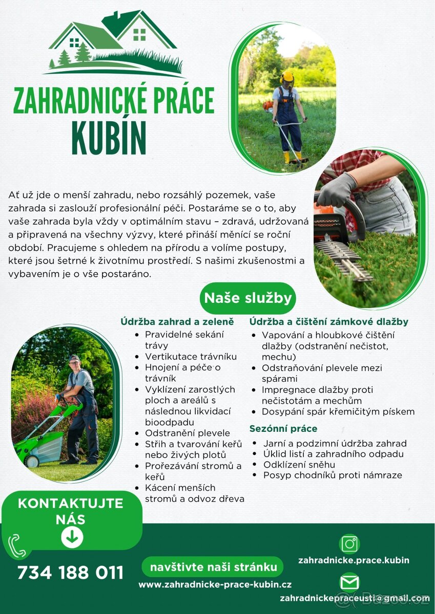 Hledáte spolehlivého zahradníka v Děčíně a okolí?