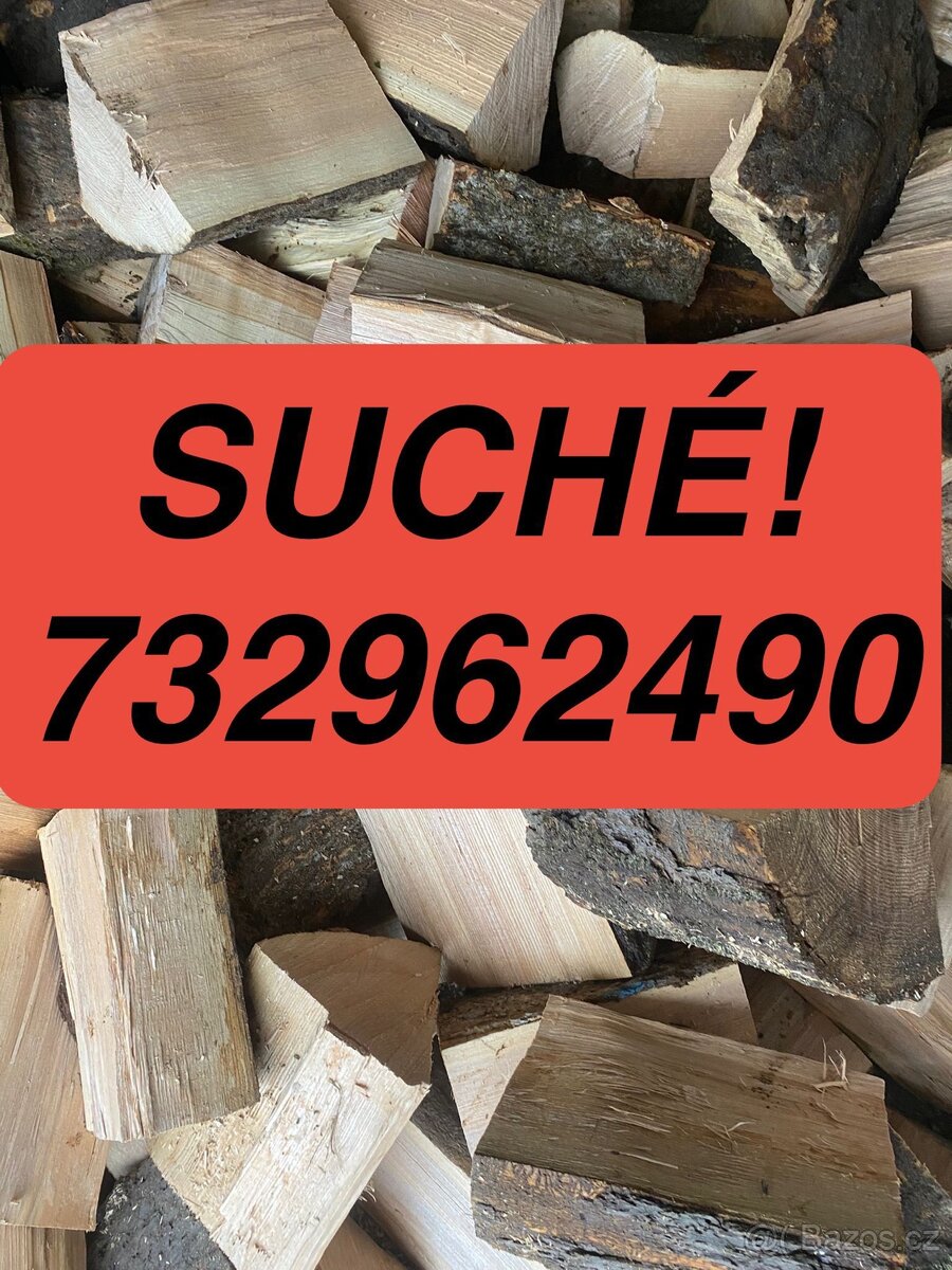 SUCHÉ Tvrdé,měkké palivové dřevo