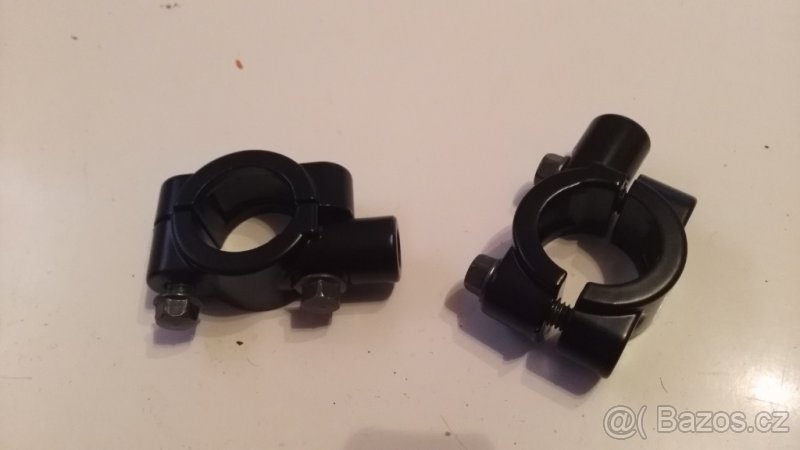 Držák zrcátek na řídítka motorka, čtyřkolka