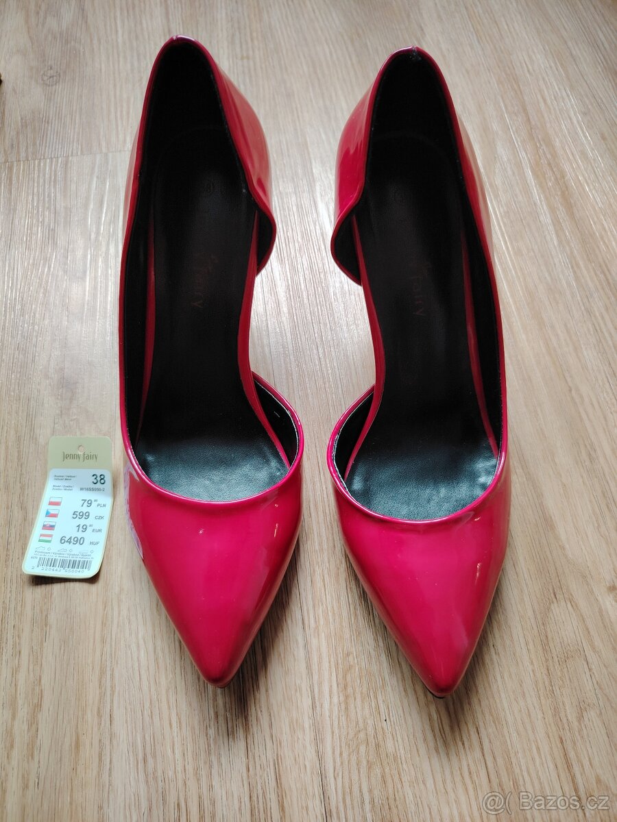 Červené lodičky vel.38