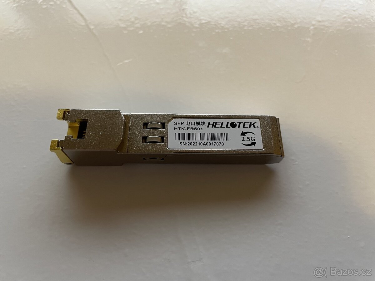 SFP 2.5Gbps RJ45 Metalický
