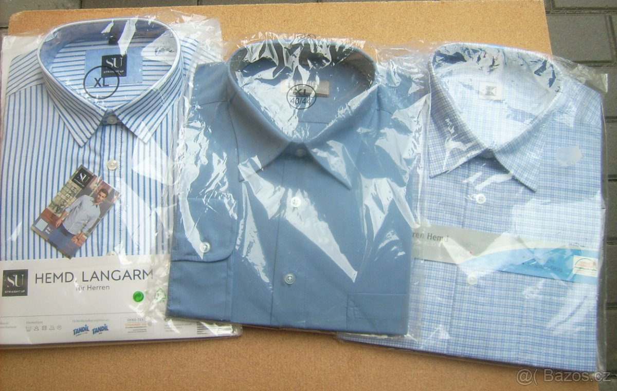 Pánské košile XL - 4ks