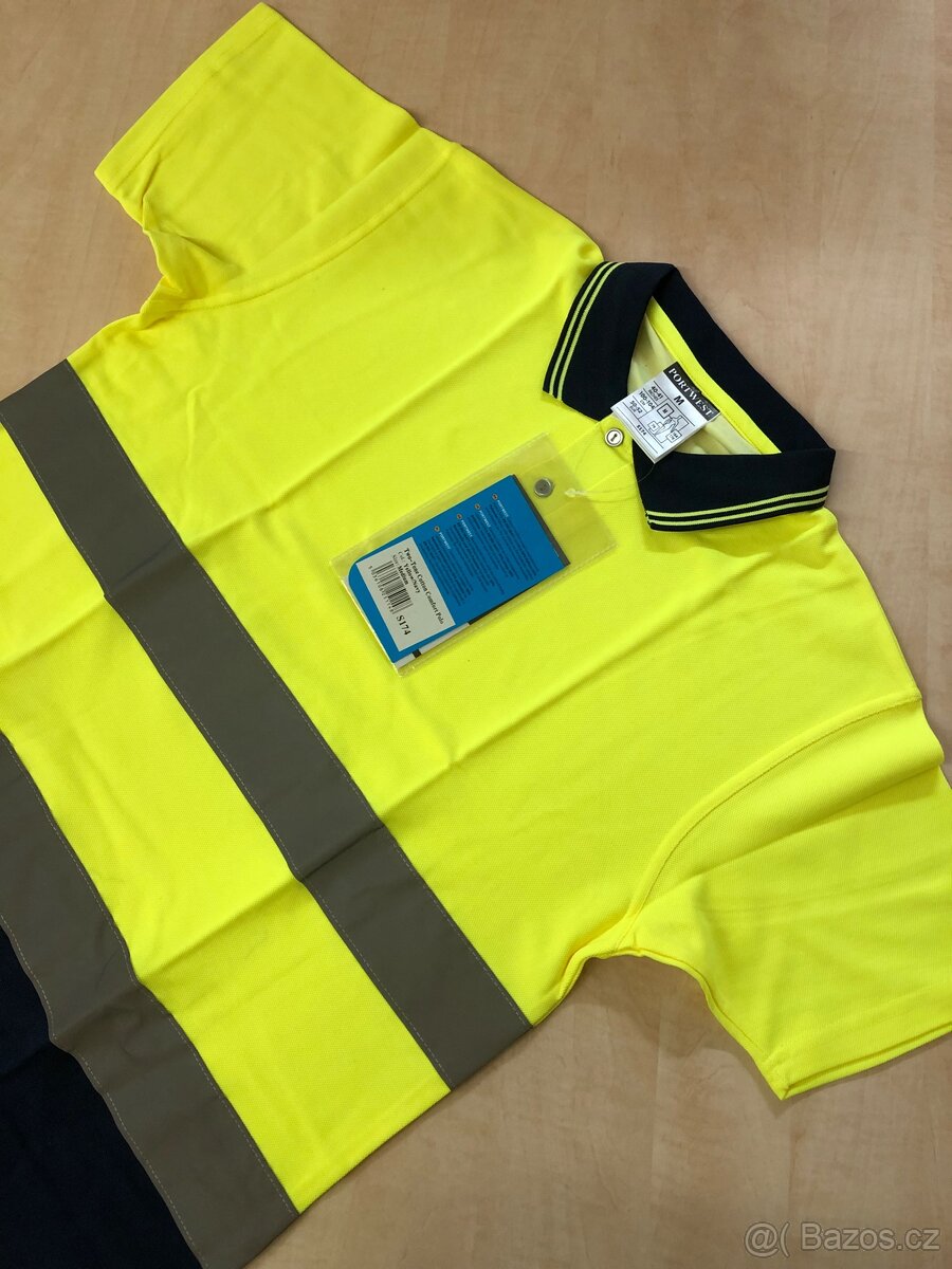 Reflexní pracovní polokošile Portwest velikost M