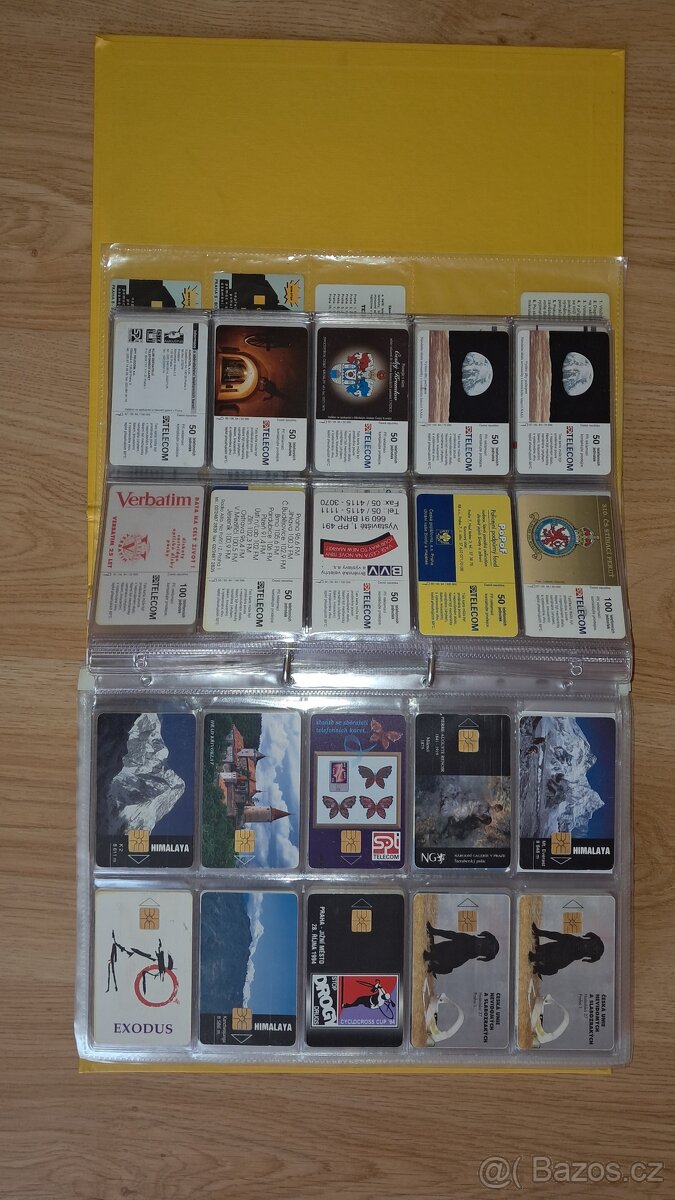 Prodám sbírku telefonních karet