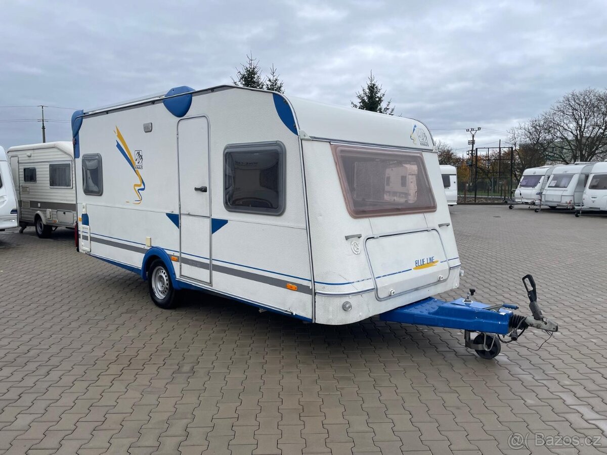 REZERVACE Knaus Blueline 450, 4 osoby, bojler, sprcha, stan