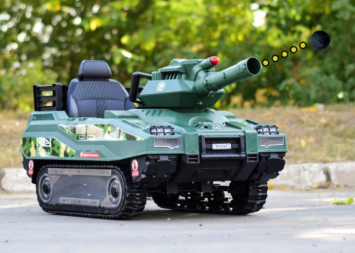 Dětský elektrický tank - dálkové ovládání - 110W