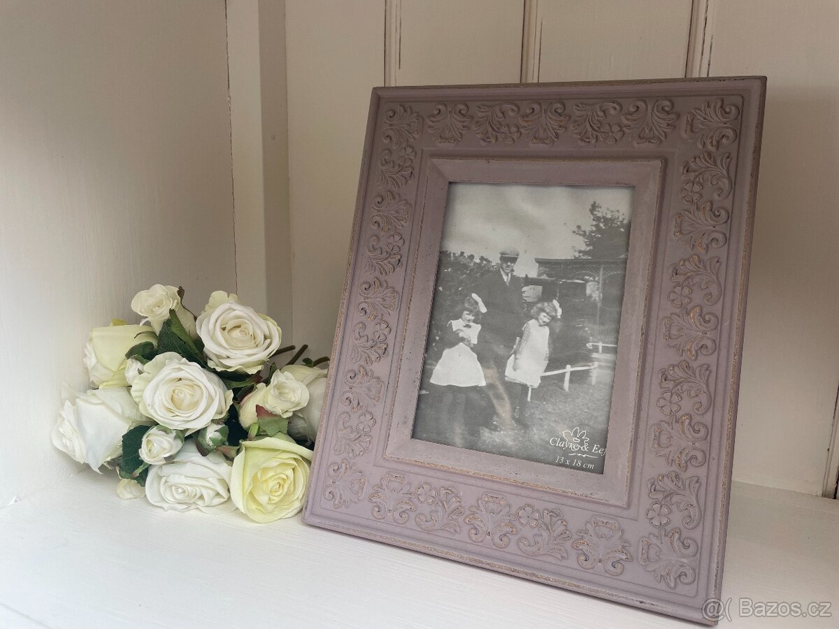 stylový fotorám starorůžová