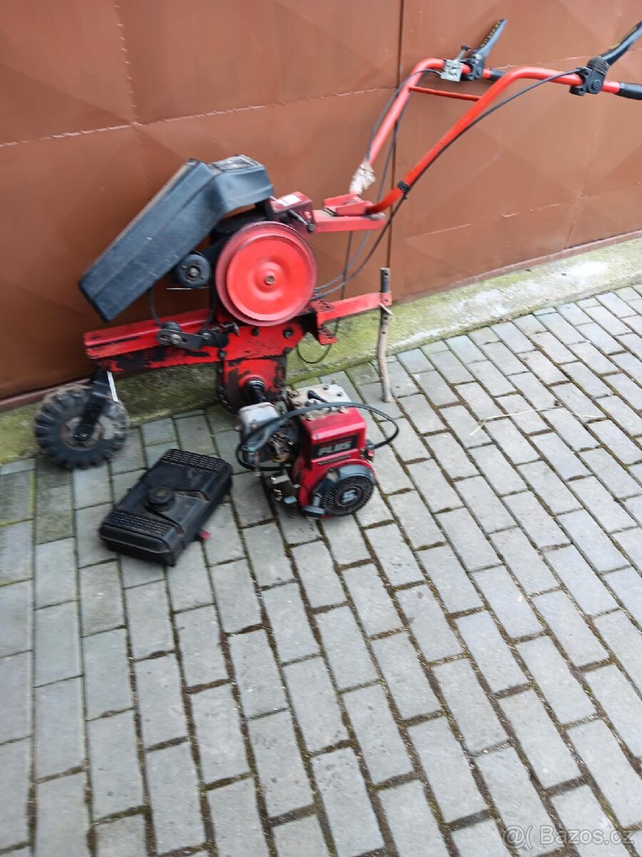 Rotavator, bubnová sekačka, kola, obraceč