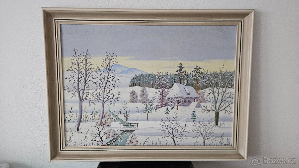 Obraz zimní krajina