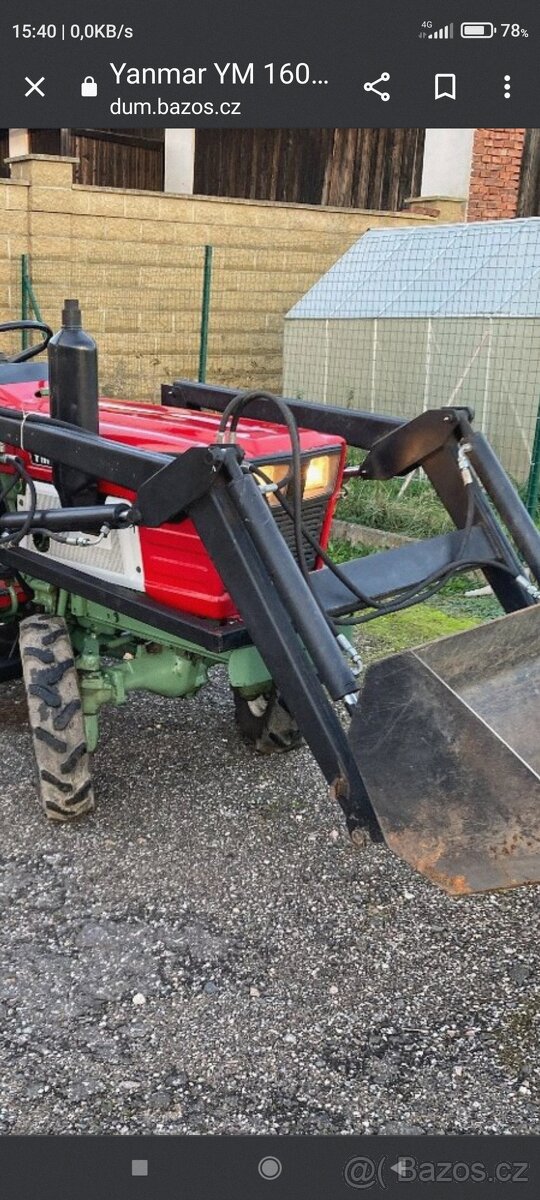 Traktůrek 4x4 s Nakladacem + vlek sklapeci