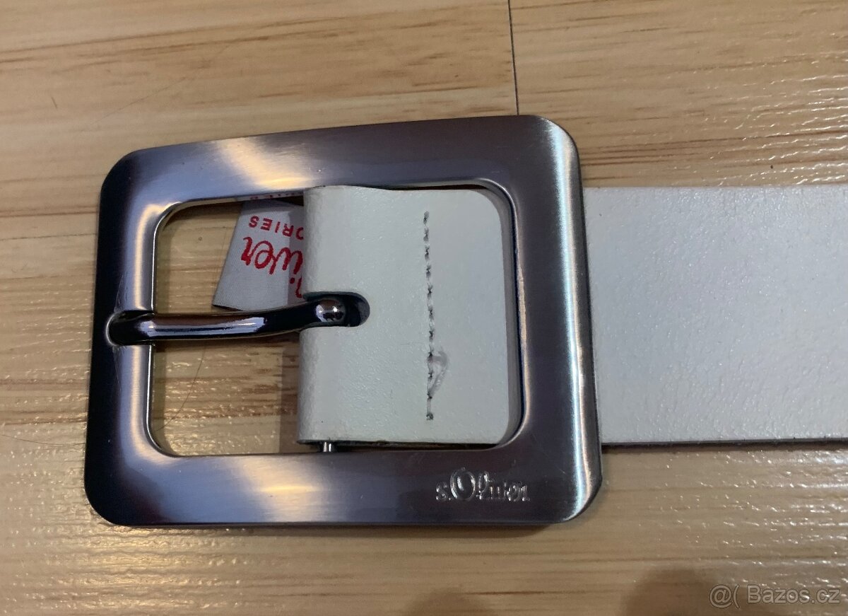 Kožený pásek opasek 85 cm zn. S’Oliver