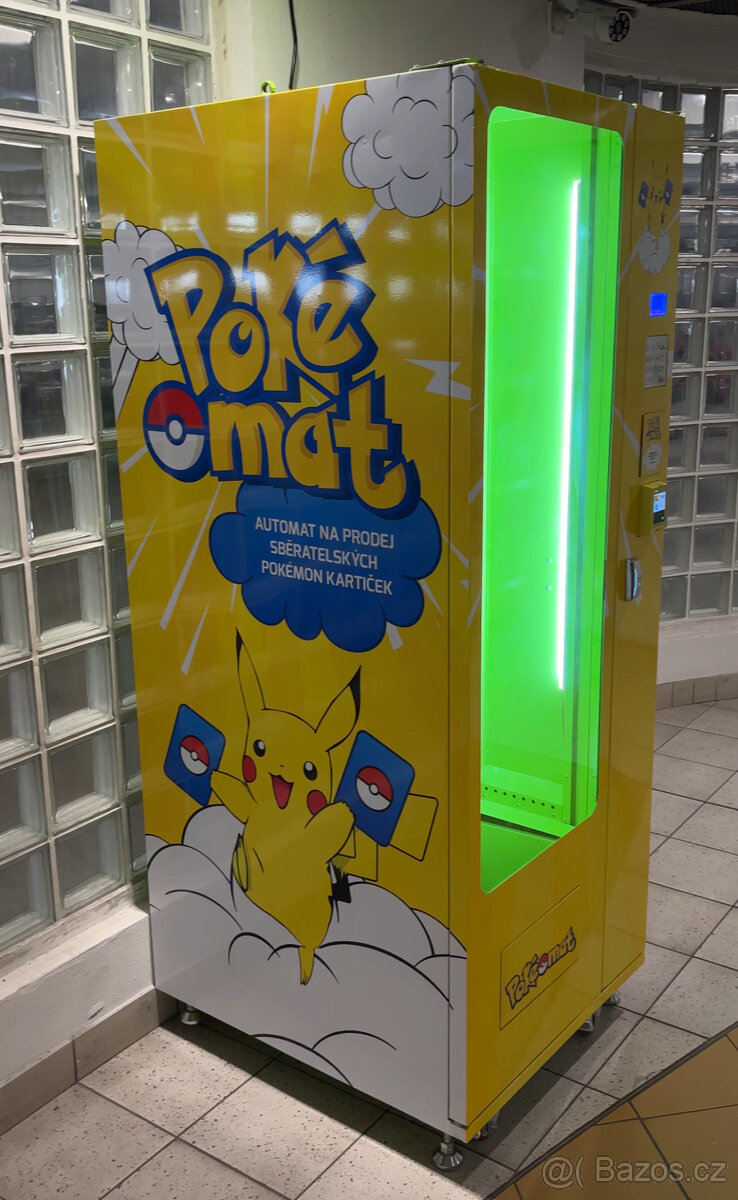 Prodejní automat TCG určený na Pokémon kartičky