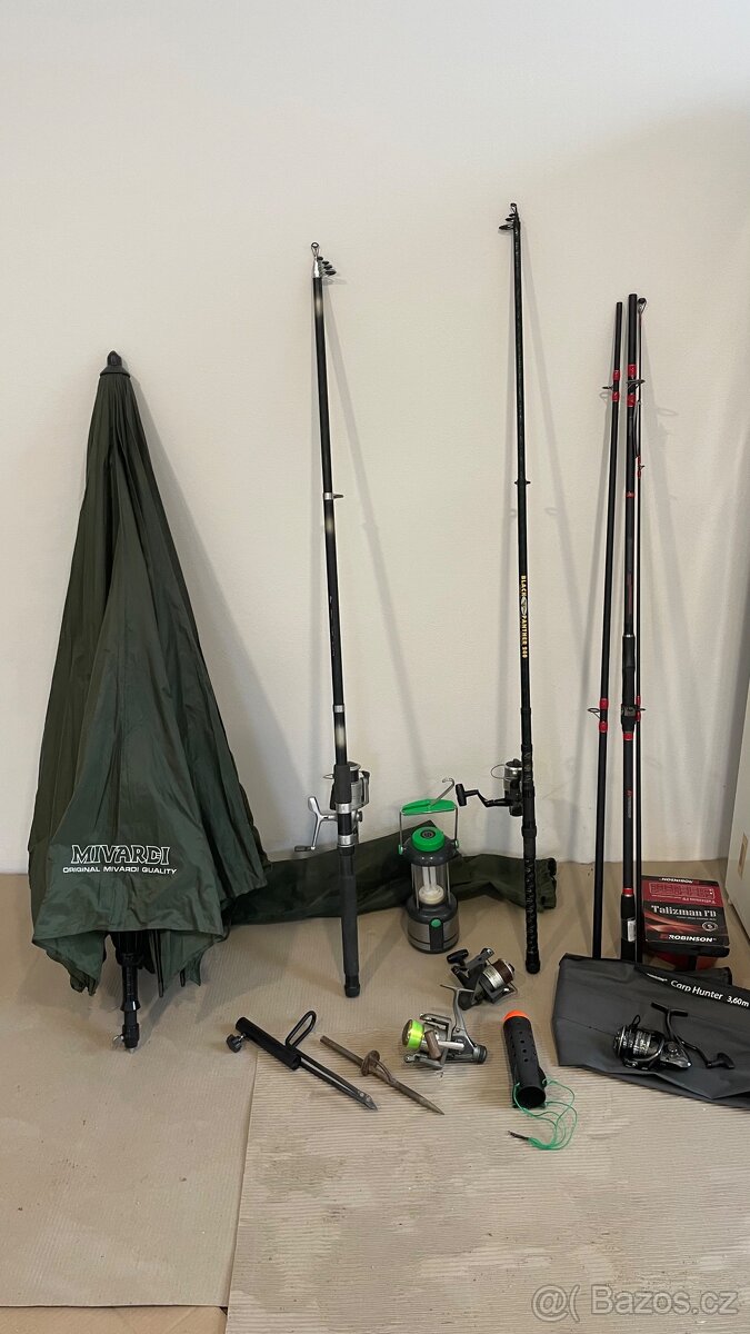 Prodám rybářské navijáky, pruty atd.