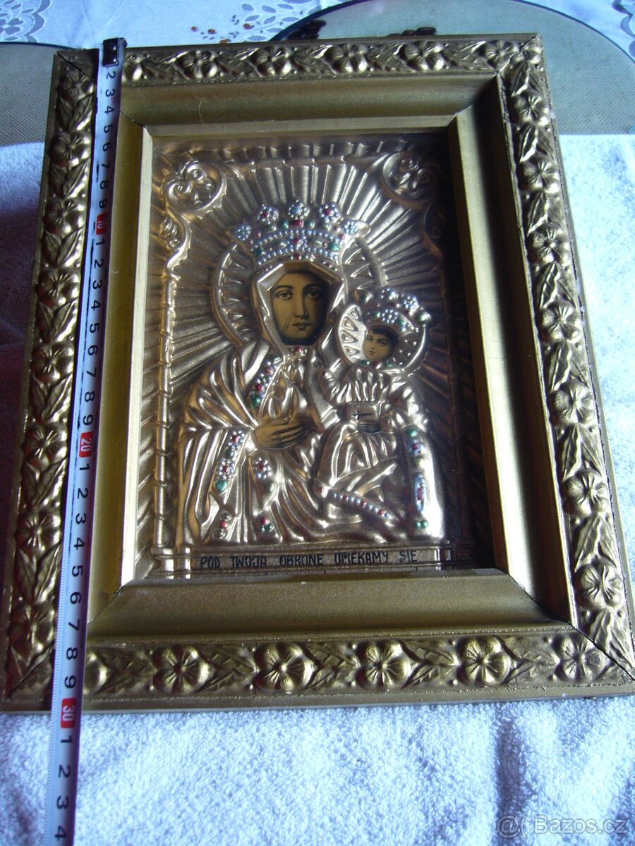 KRÁSNÁ IKONA V PĚKNÉM RÁMEČKU