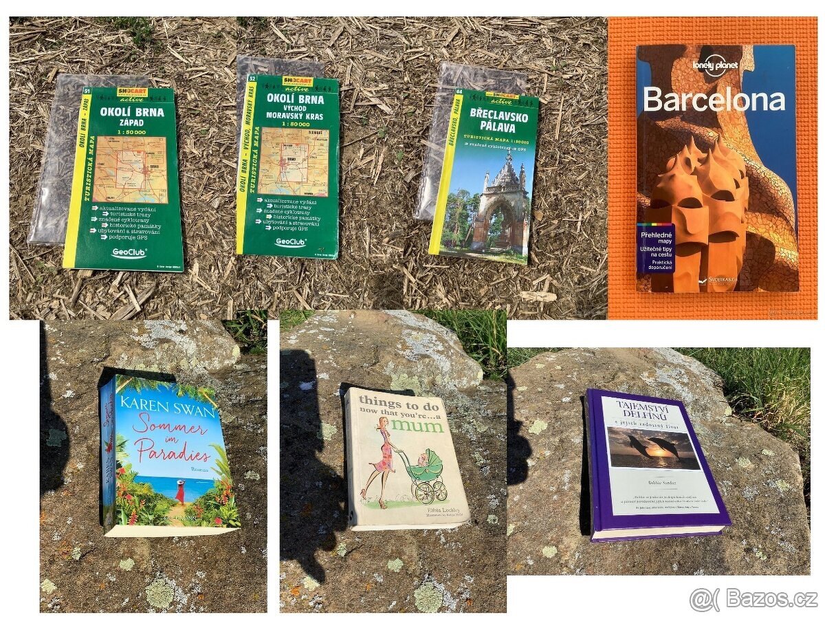 KNIHY angličtina, čeština, němčina, MAPY