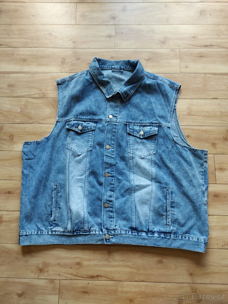 Prodám riflovou vestu 6Xl