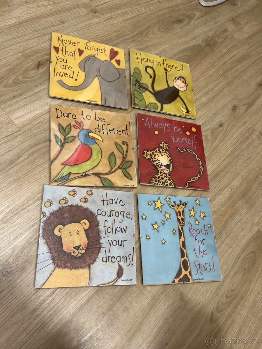 6ks obrazku v ramech