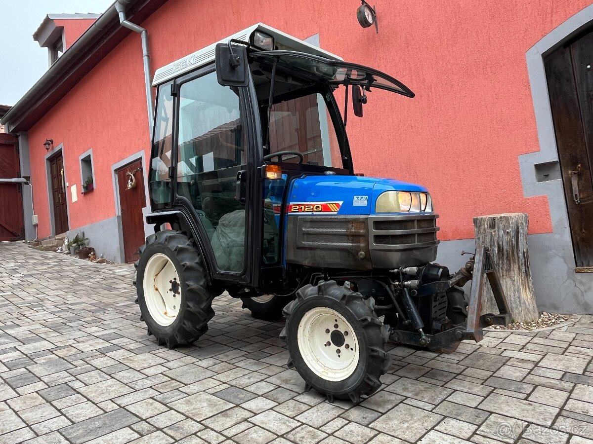 malotraktor ISEKI 2120 / čelní hydraulika / vytápěná kabina