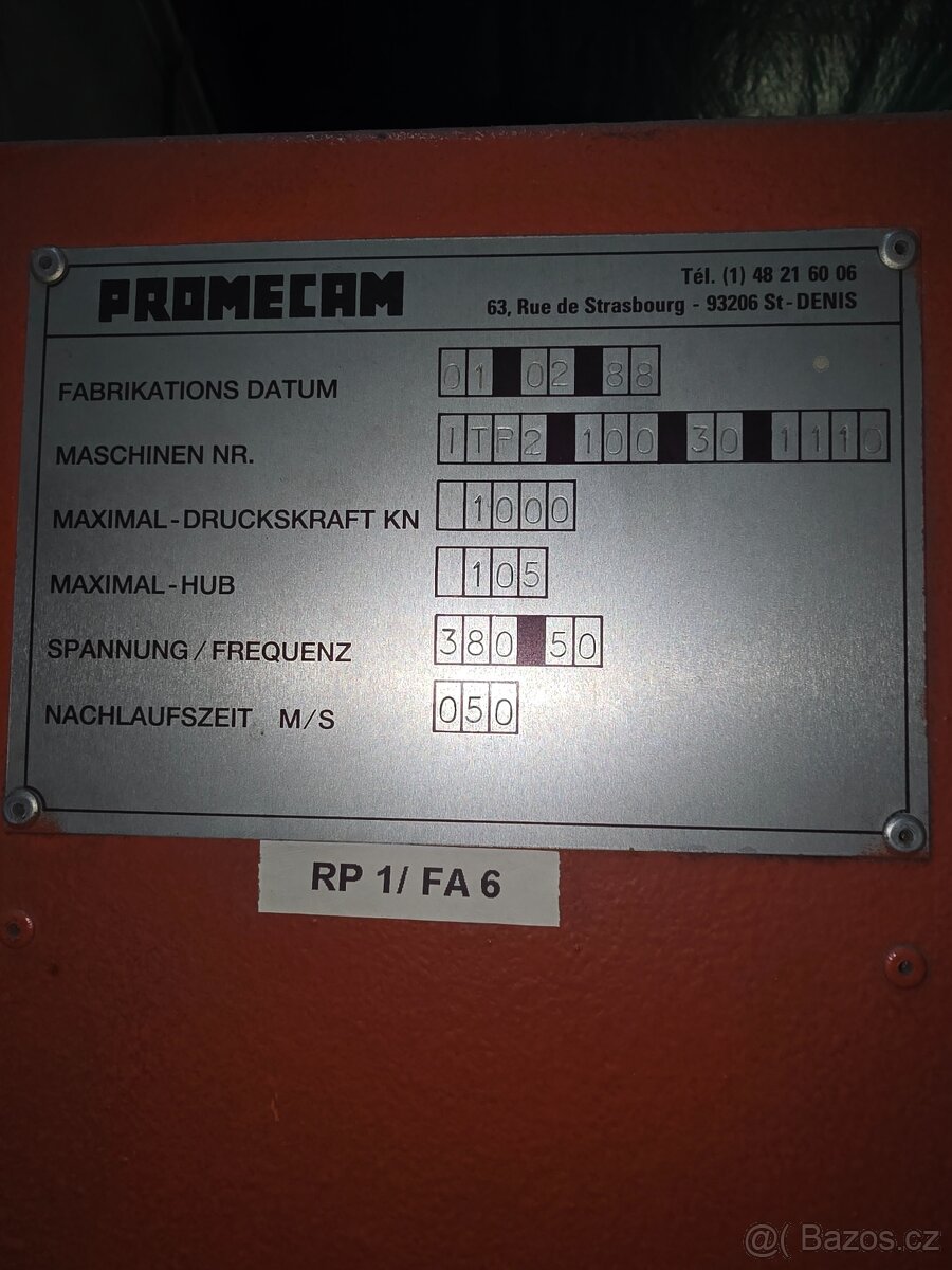 Ohraňovací lis Amada