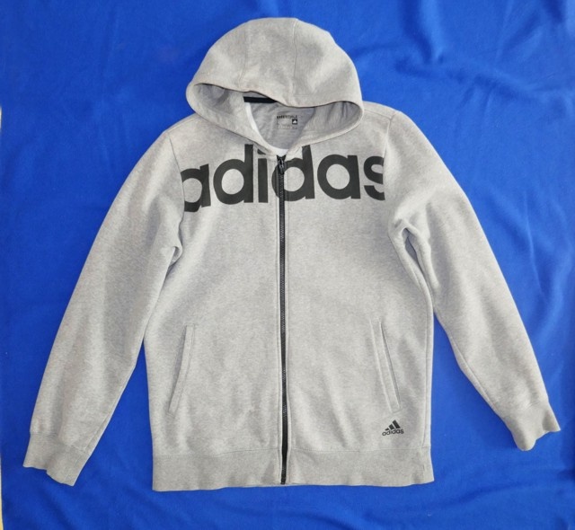 Šedá mikina, vel. M-L, zn. Adidas