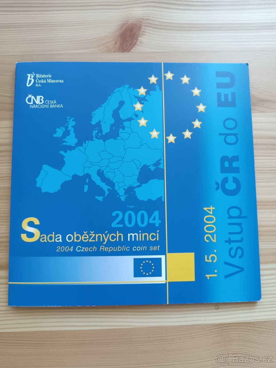 Sada oběžných mincí Česká Republika 2004 Vstup do EU