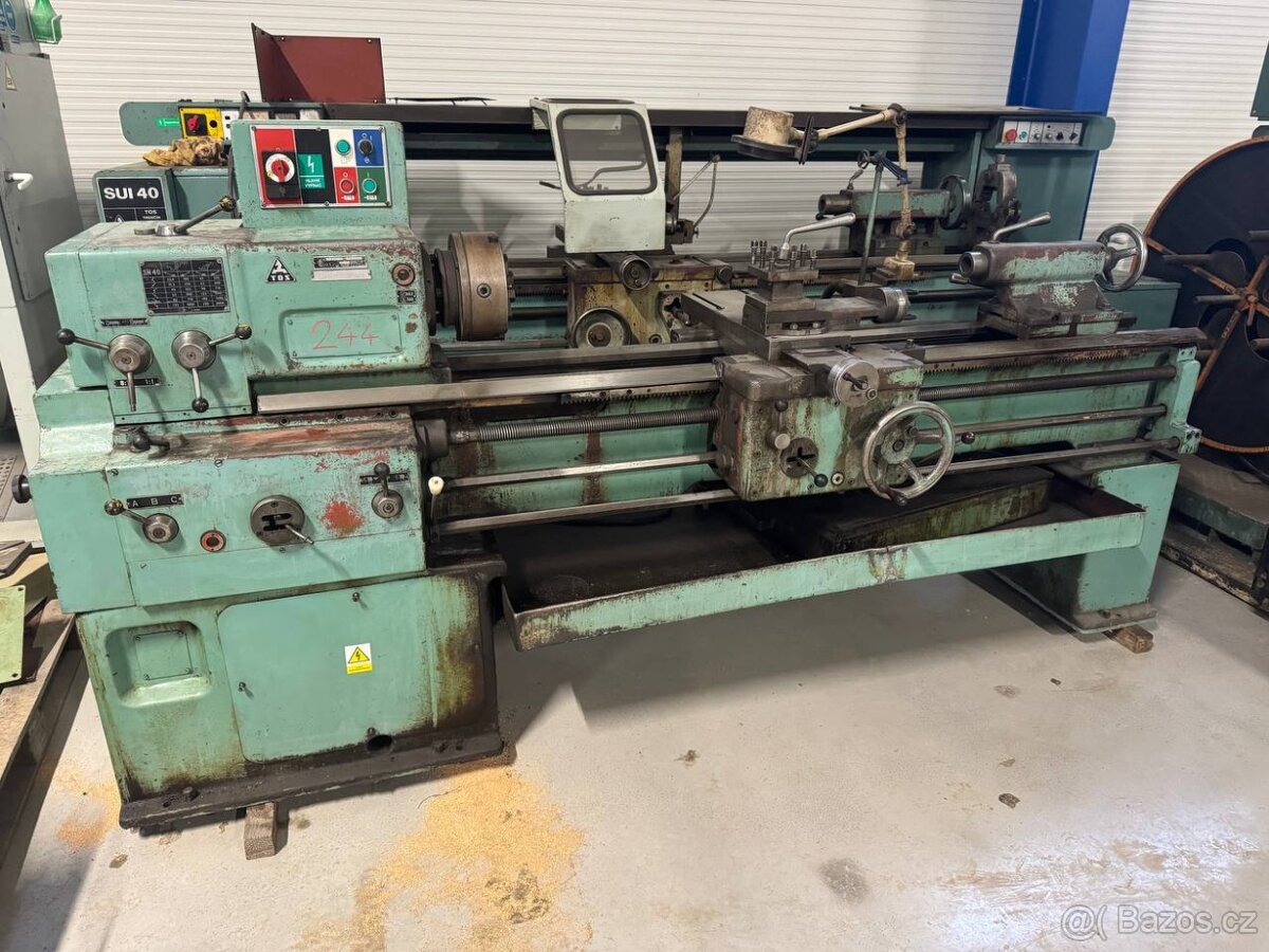 Soustruh hrotový SN 40 / 1500 + lunety + sklíčidlo