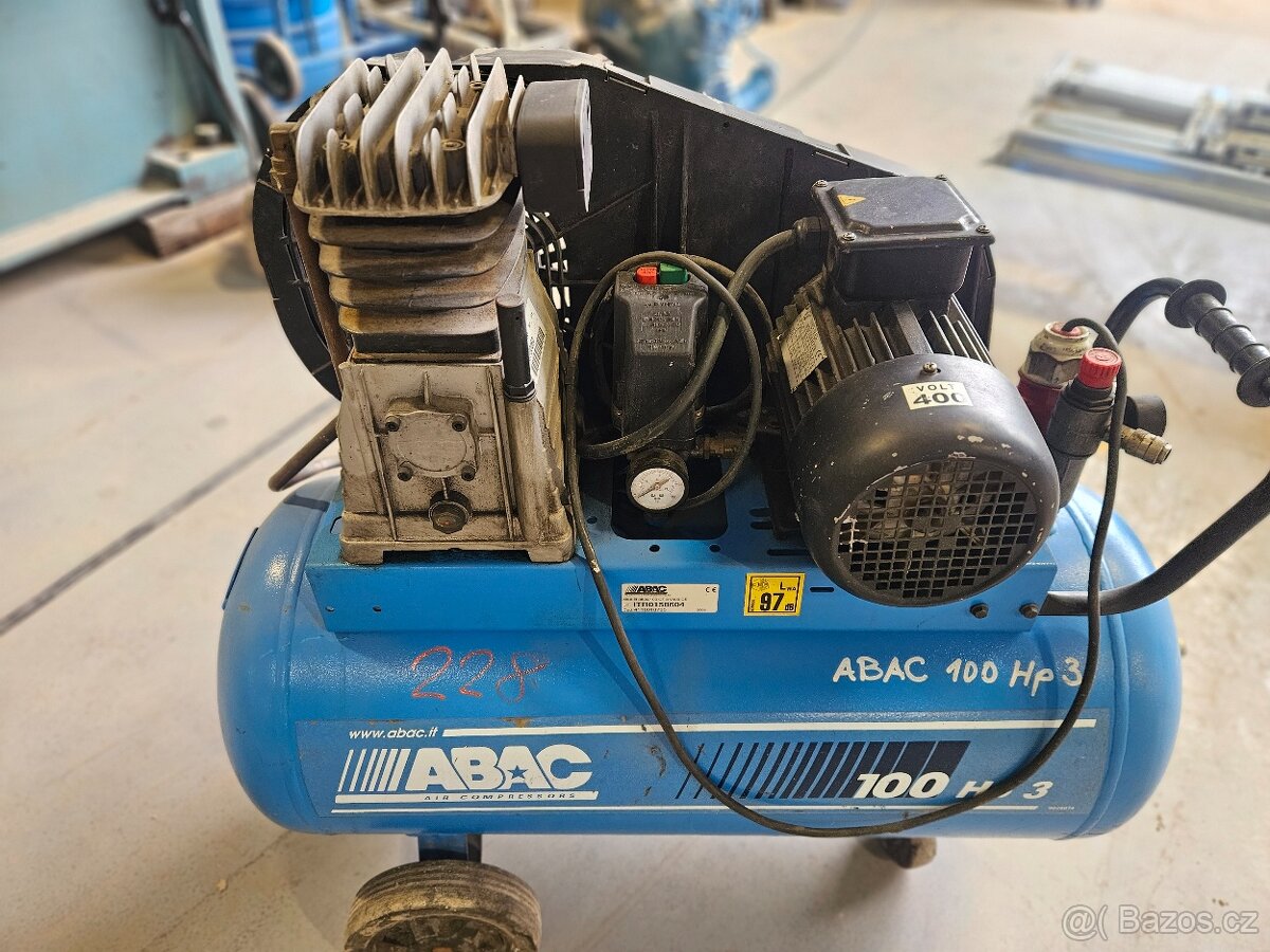 Pístový kompresor ABAC 100 HP 3