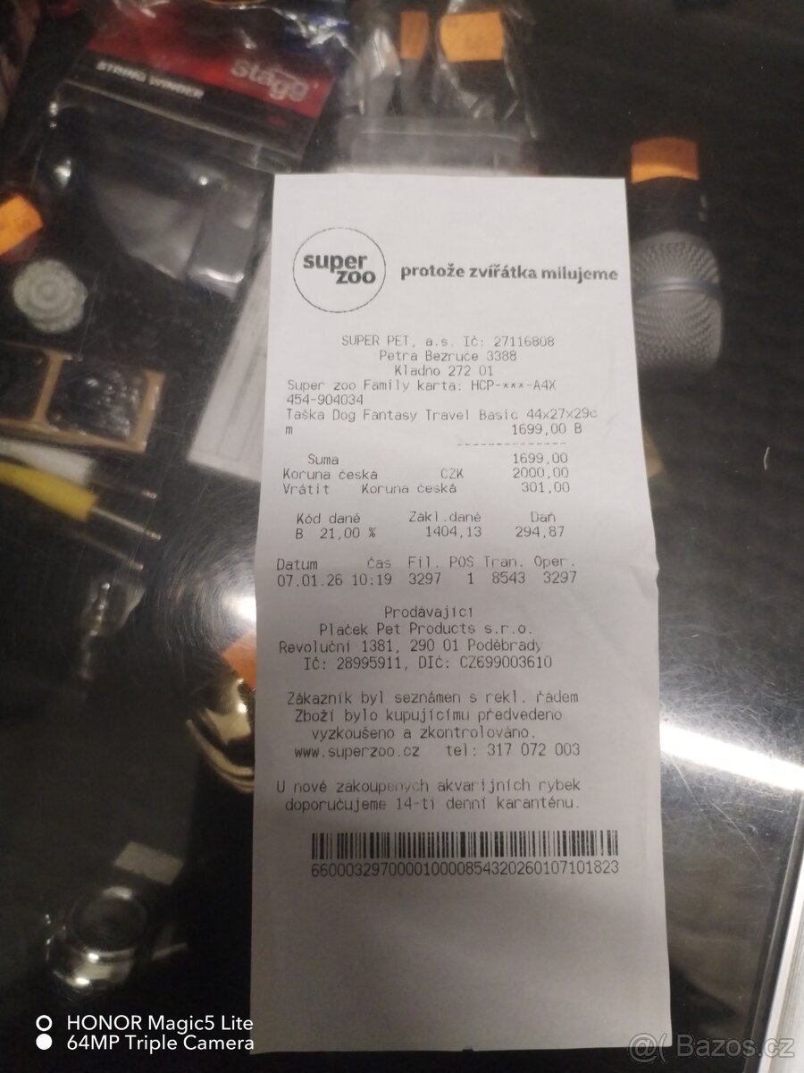 Taška na zvířátka