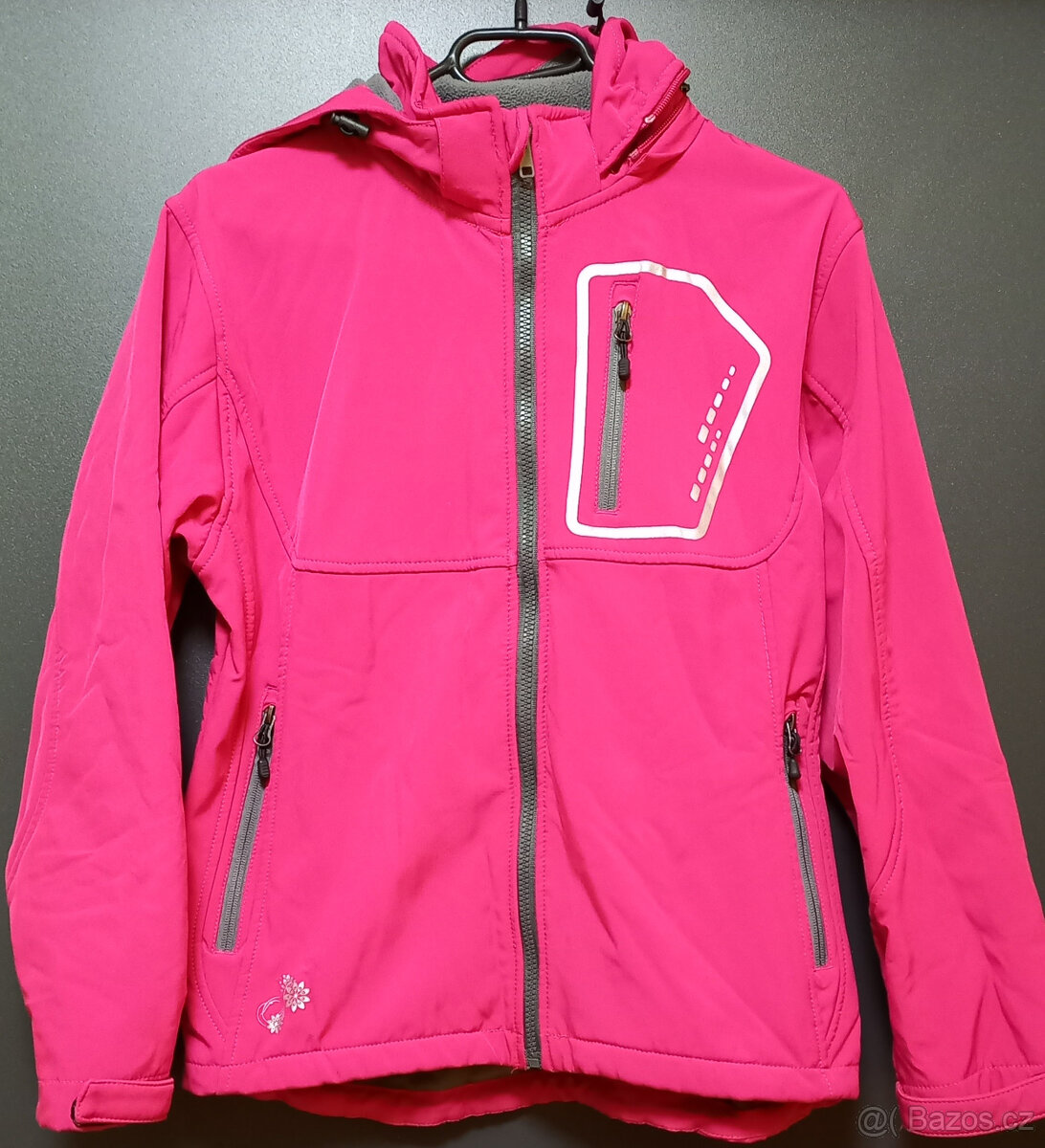 Dívčí jarní, podzimní softshellová bunda Kugo vel.146-152