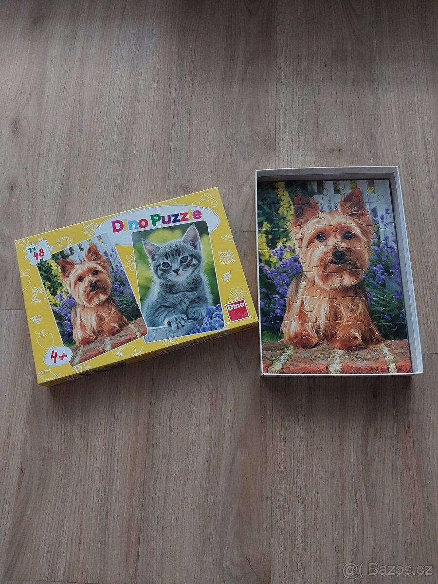 Dino puzzle 2x48 dílků, pro věk 4+