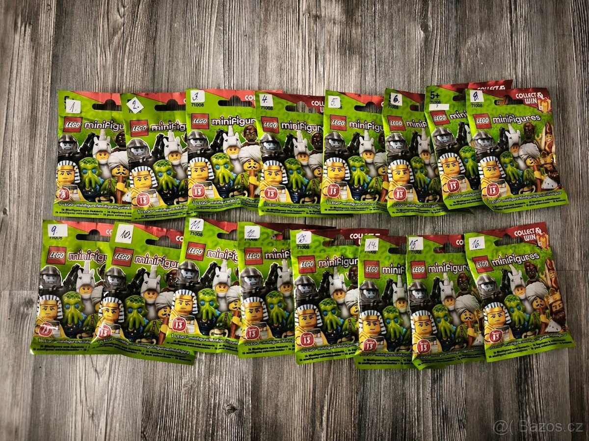 Lego minifigures 13. Série 71008 - celá série - Nové