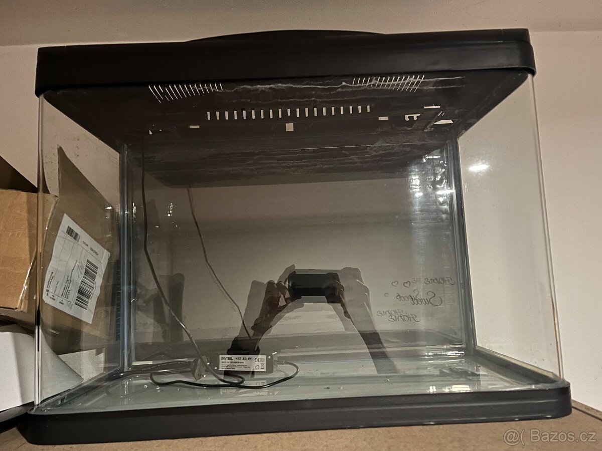 Akvarium 65litru, zaoblene