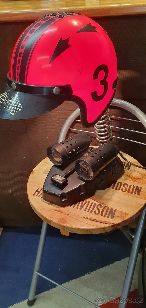 motorkářská Lampička, moto lampa, garáž