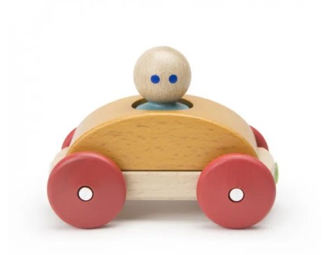 Magnetické autíčko TEGU - Orange Racer