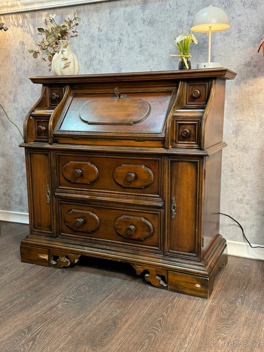 Starožitná psací komoda (141044)