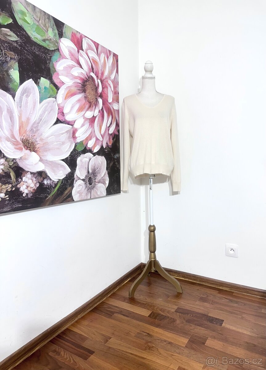 Hedvábné Kašmírový svetr Adagio Vel L-XL