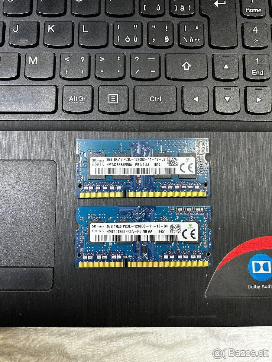 DDR3L SO-DIMM RAM cdo notebooku – SK Hynix 4GB + 2GB (6GB)