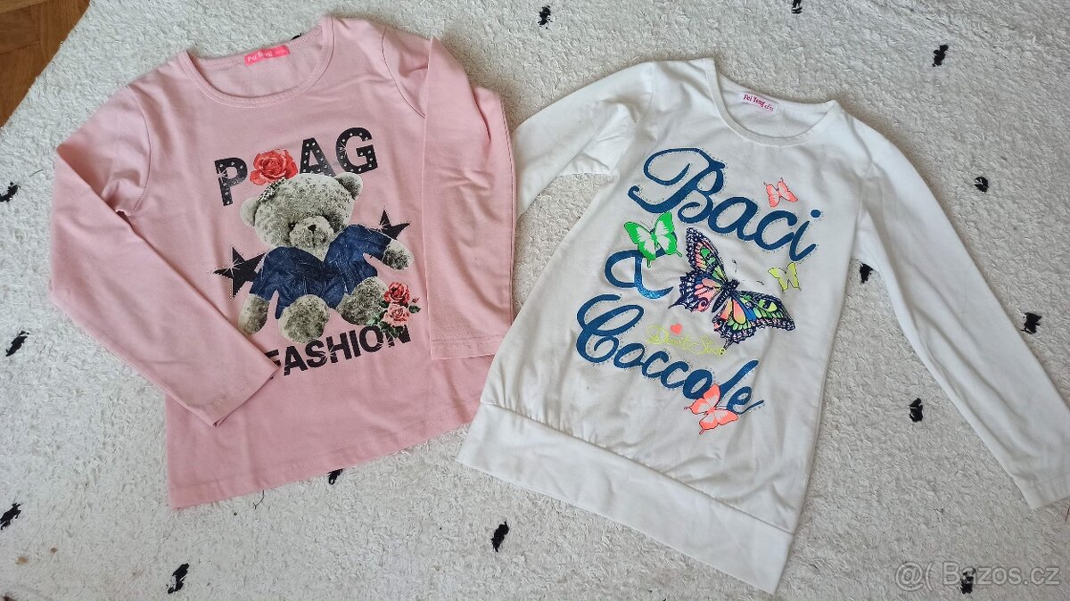 Dívčí trika - vel. 122/128