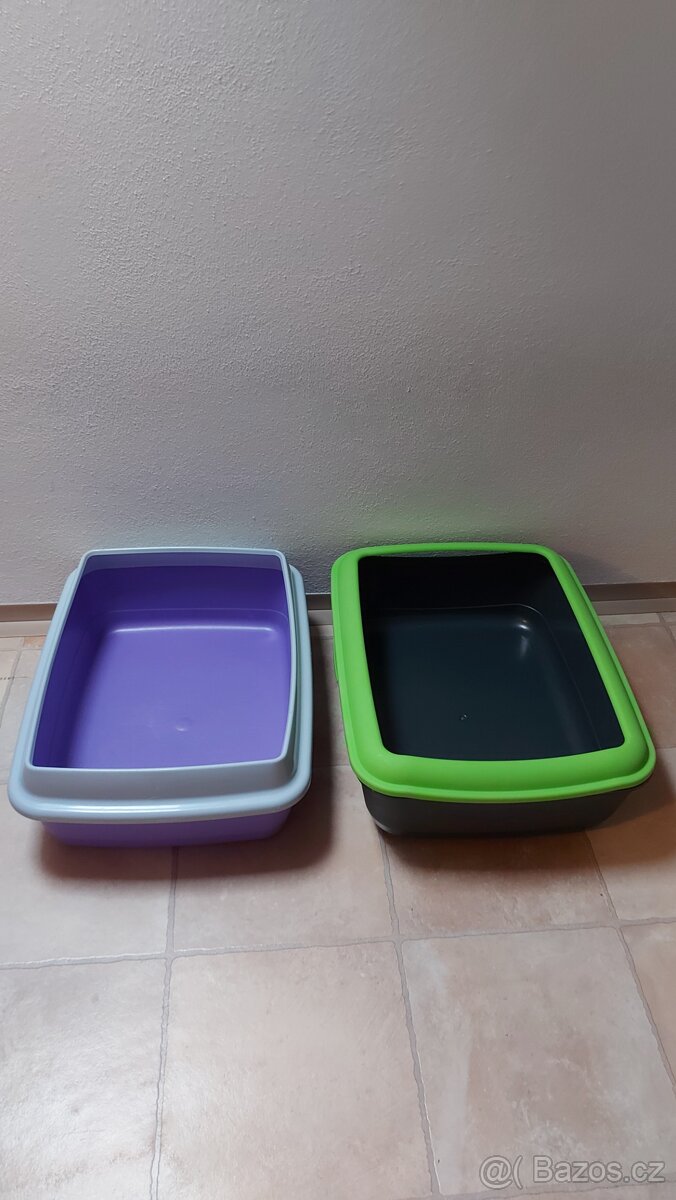 2x kočičí WC a 2x pelíšek