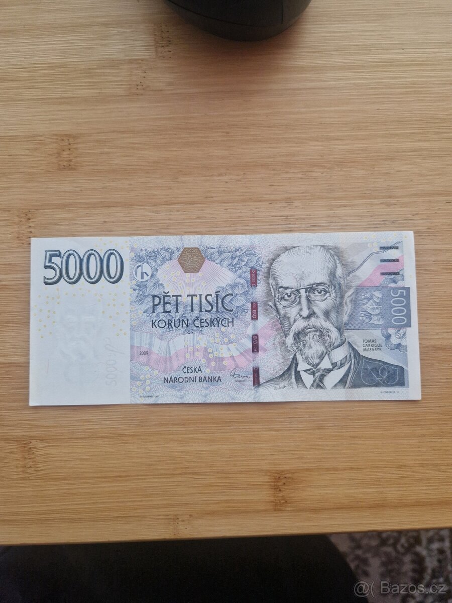 5000 kč první série C01 rok 2009