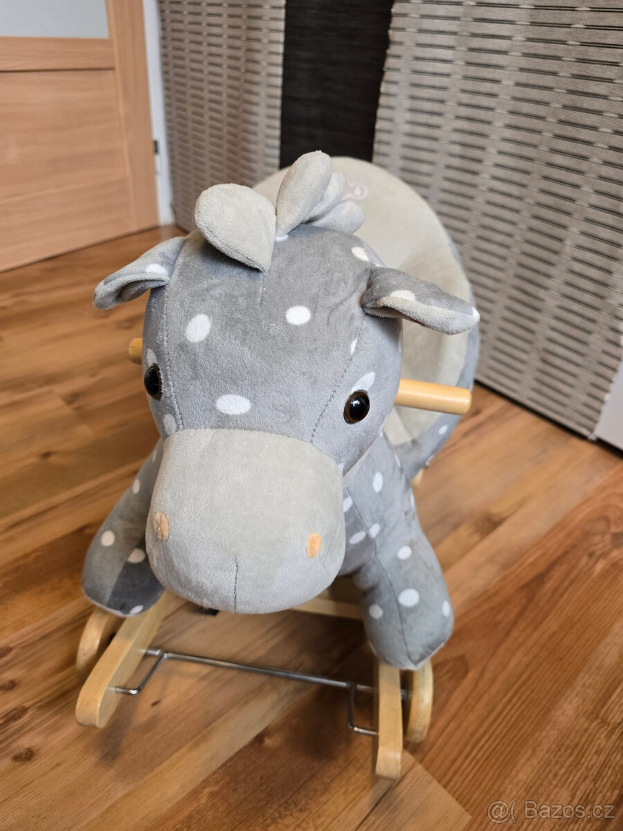 Houpací koník s kolečky - kindercraft