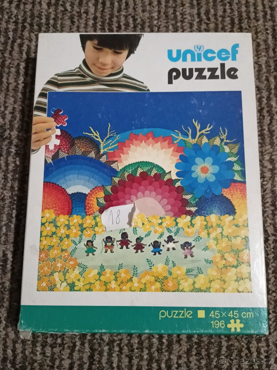 Retro sběratelské Puzzle Unicef